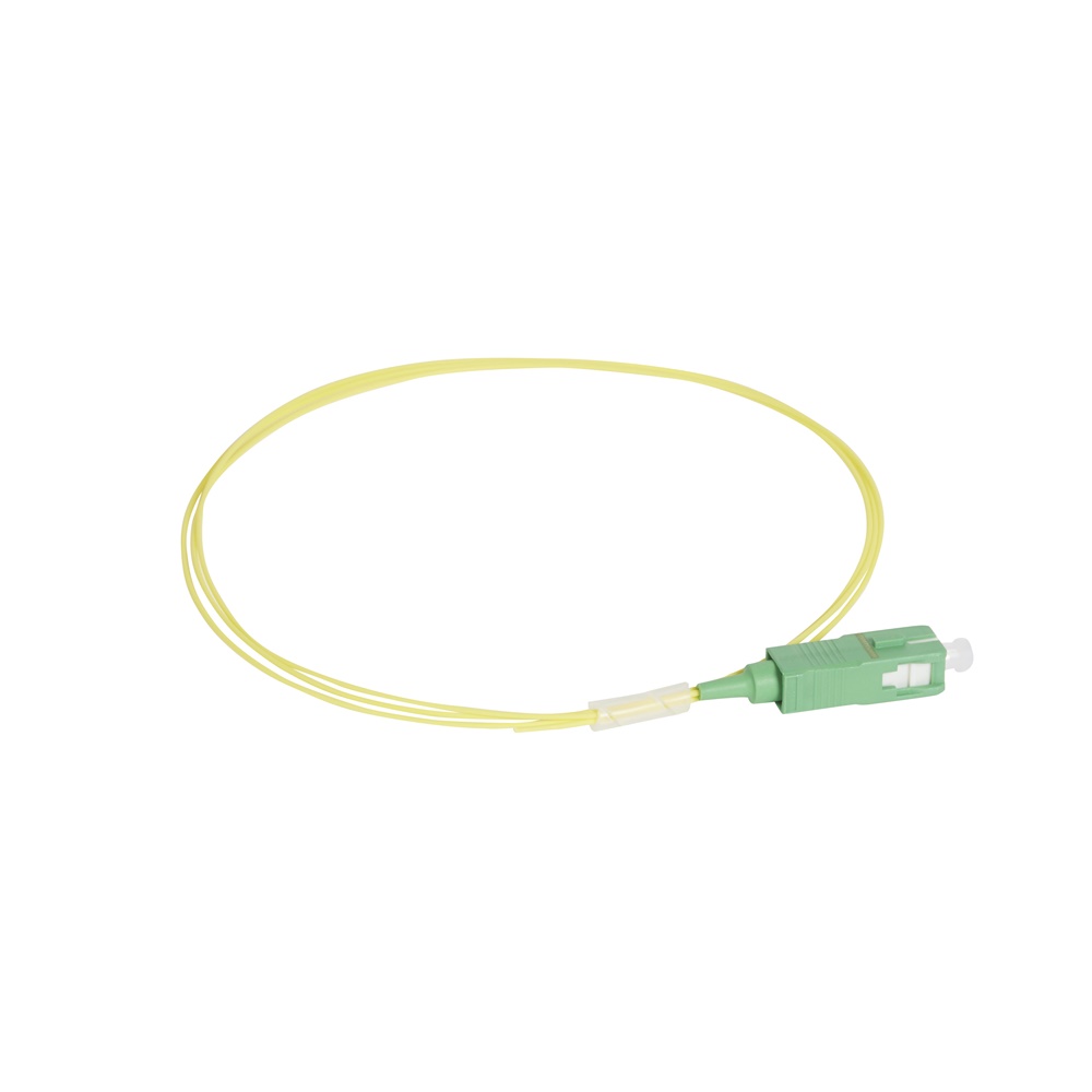 Pigtail fibra ottica monomodale 9/125 SC-APC 1m OS1 alta prestazione rete dati