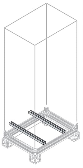 Traverse per trasformatori larghezza 800 mm supporto stabile montaggio sicuro impianti elettrici industriali