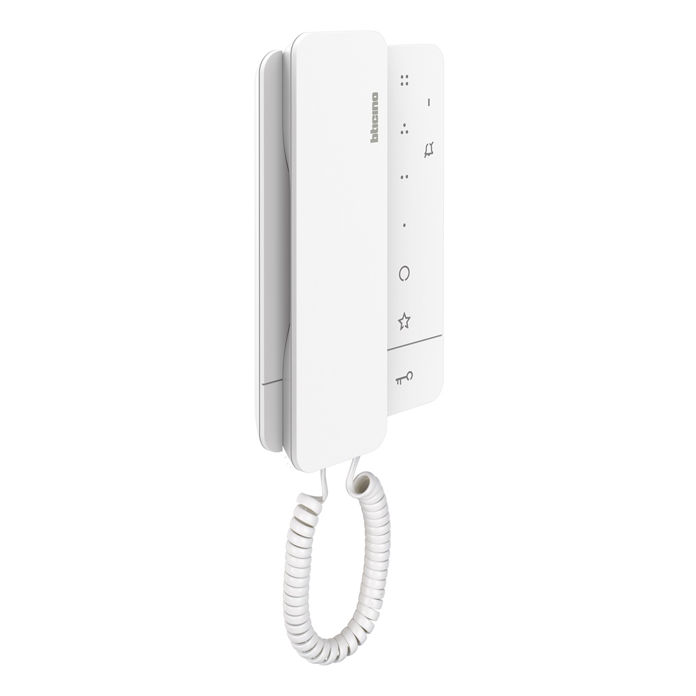 Citofono Classe 100A16M 2 fili cornetta 3 tasti sfioramento controllo accessi interni