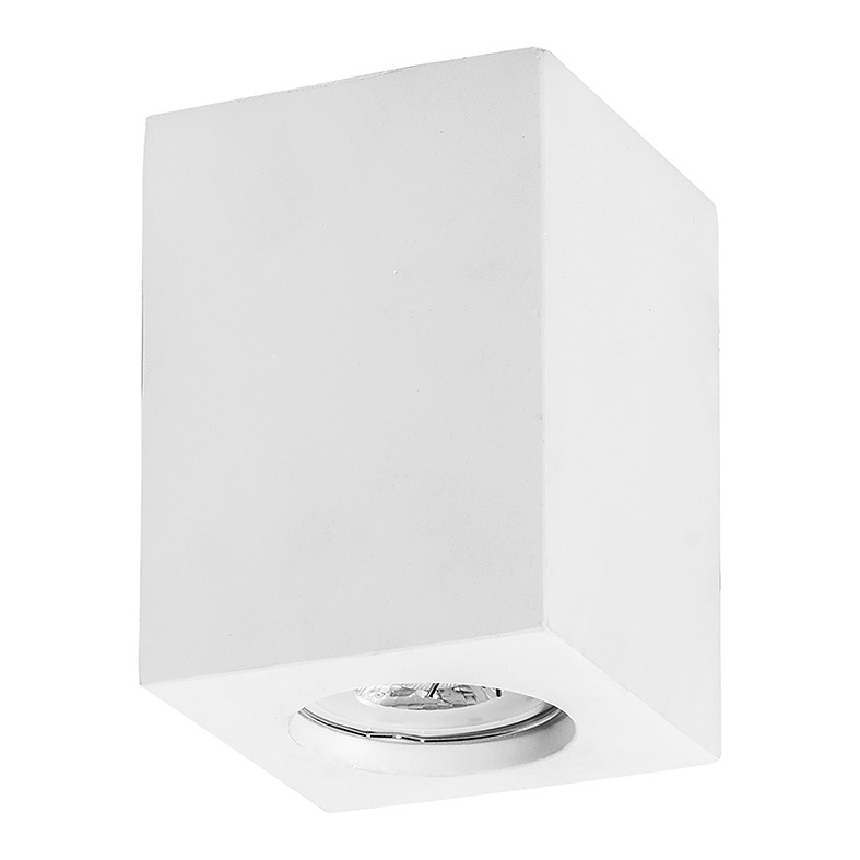 Downlight plafone quadrato in gesso bianco GU10 IP20 per ambienti interni residenziali e commerciali