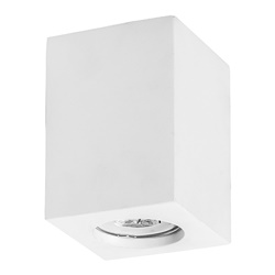 Downlight plafone quadrato in gesso bianco GU10 IP20 per ambienti interni residenziali e commerciali