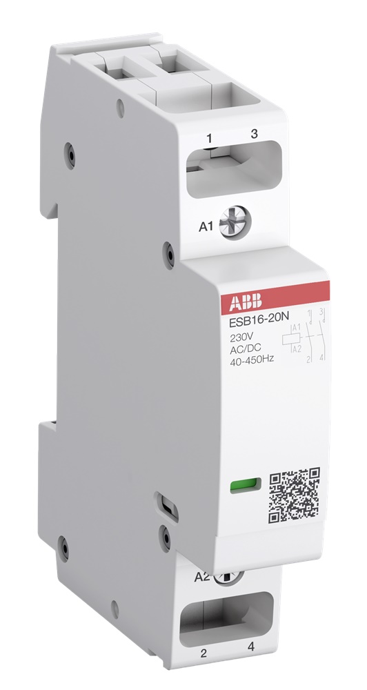 Contattore installazione ESB16-11N-01 16A 1 NO 1 NC 24V DC/AC per impianti elettrici residenziali e industriali