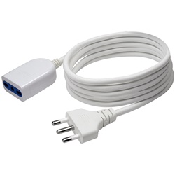 Cavo prolunga elettrico 5 m 3 poli 1 mm² uso domestico e professionale