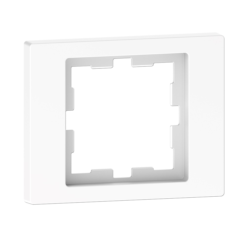 D-Life frame - 1-gang - for 3-module box - lotus white