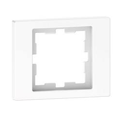 D-Life frame - 1-gang - for 3-module box - lotus white