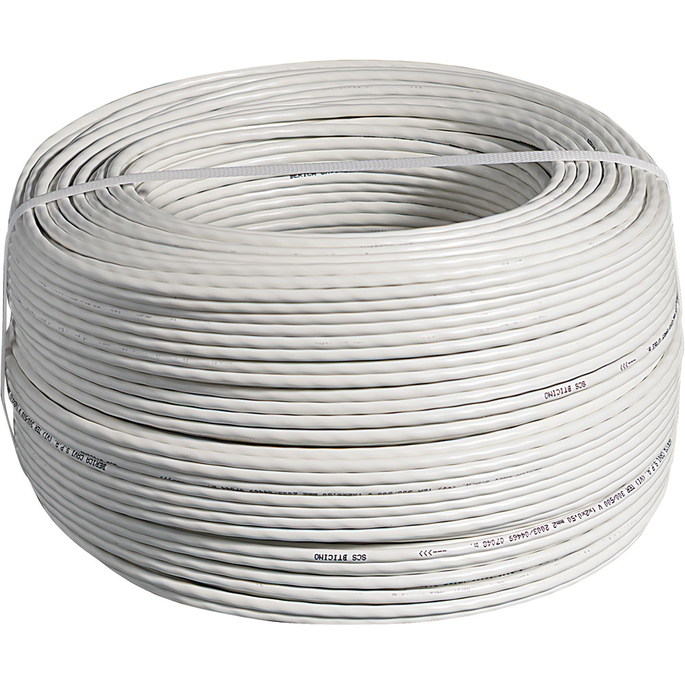 Cavo elettrico due fili 0,50 mmq euroclasse Cca 200m halogen free per impianti residenziali e commerciali