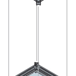 Base/Top 800x300 mm struttura compatta per supporto e montaggio componenti