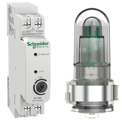 Interruttore crepuscolare Acti 9 IC100 regolabile 2-100 lux per controllo luminosità esterno