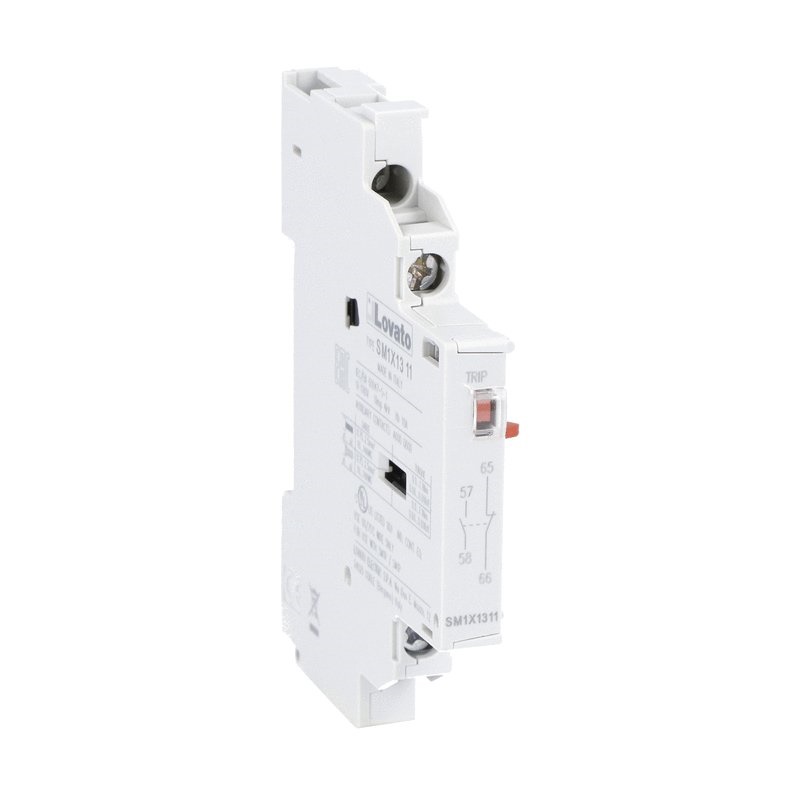 Contatti segnalazione laterale ausiliari 1NO+1NC per intervento termico magnetico SM1P/R