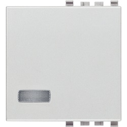 Tasto intercambiabile 2 moduli con diffusore illuminabile Next per impianti elettrici