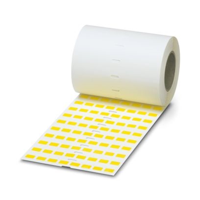 Etichette gialle 10x7mm per morsettiere