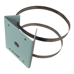 Accessorio montaggio a palo per telecamera dome IPPTZ110IRA, diametro palo 92-143mm