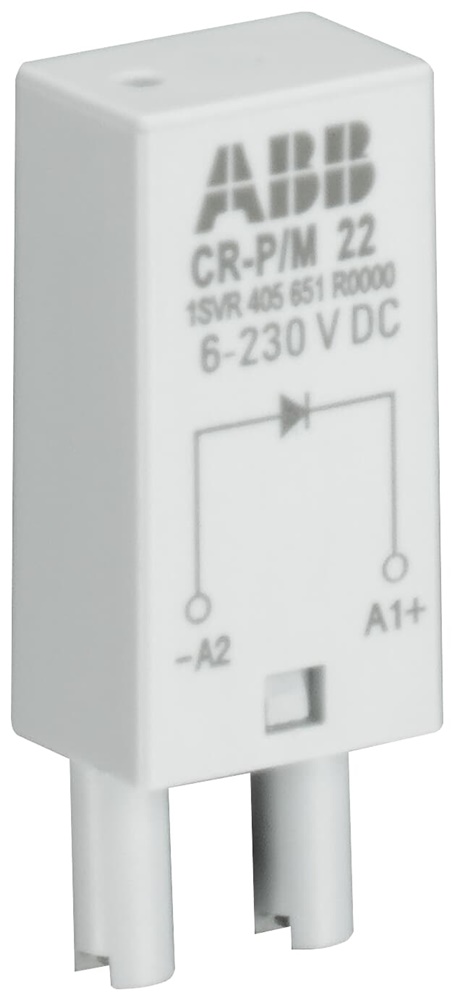 Modulo varistore pluggable CR-P/M 62DV con LED verde protezione sovratensione 24-60VAC/DC