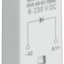 Modulo varistore pluggable CR-P/M 62DV con LED verde protezione sovratensione 24-60VAC/DC