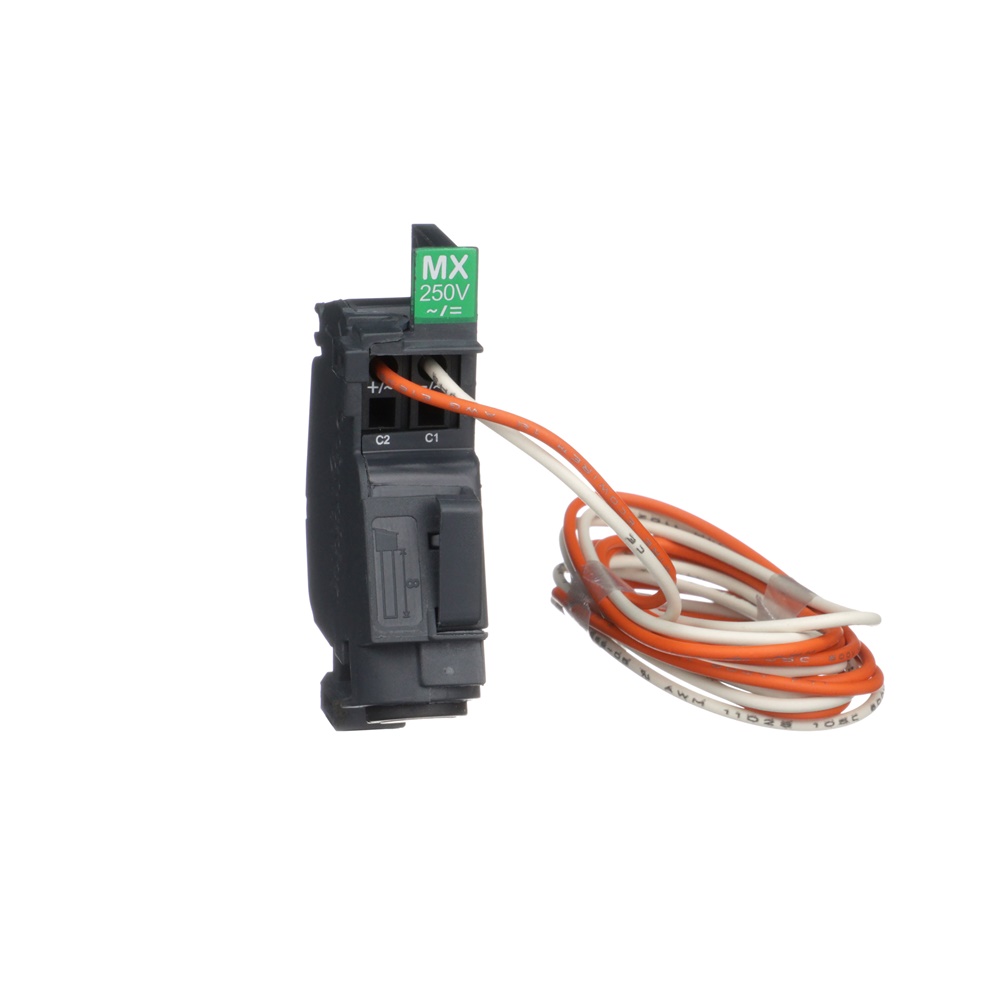 Bobina lancio corrente MX precablata 220/240 Vca per interruttori Compact NSXm e PowerPact B arresto emergenza e apertura remota