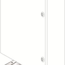 Zoccolo acciaio inox 600x300x100 mm base robusta per quadri elettrici installazioni a terra