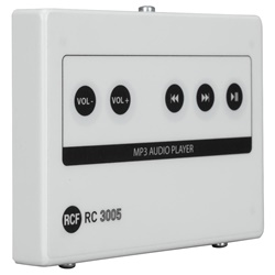 Controllo remoto da muro RC 3005 per gestione volume sistema allarme vocale DXT 3000, installazione universale scatola 503