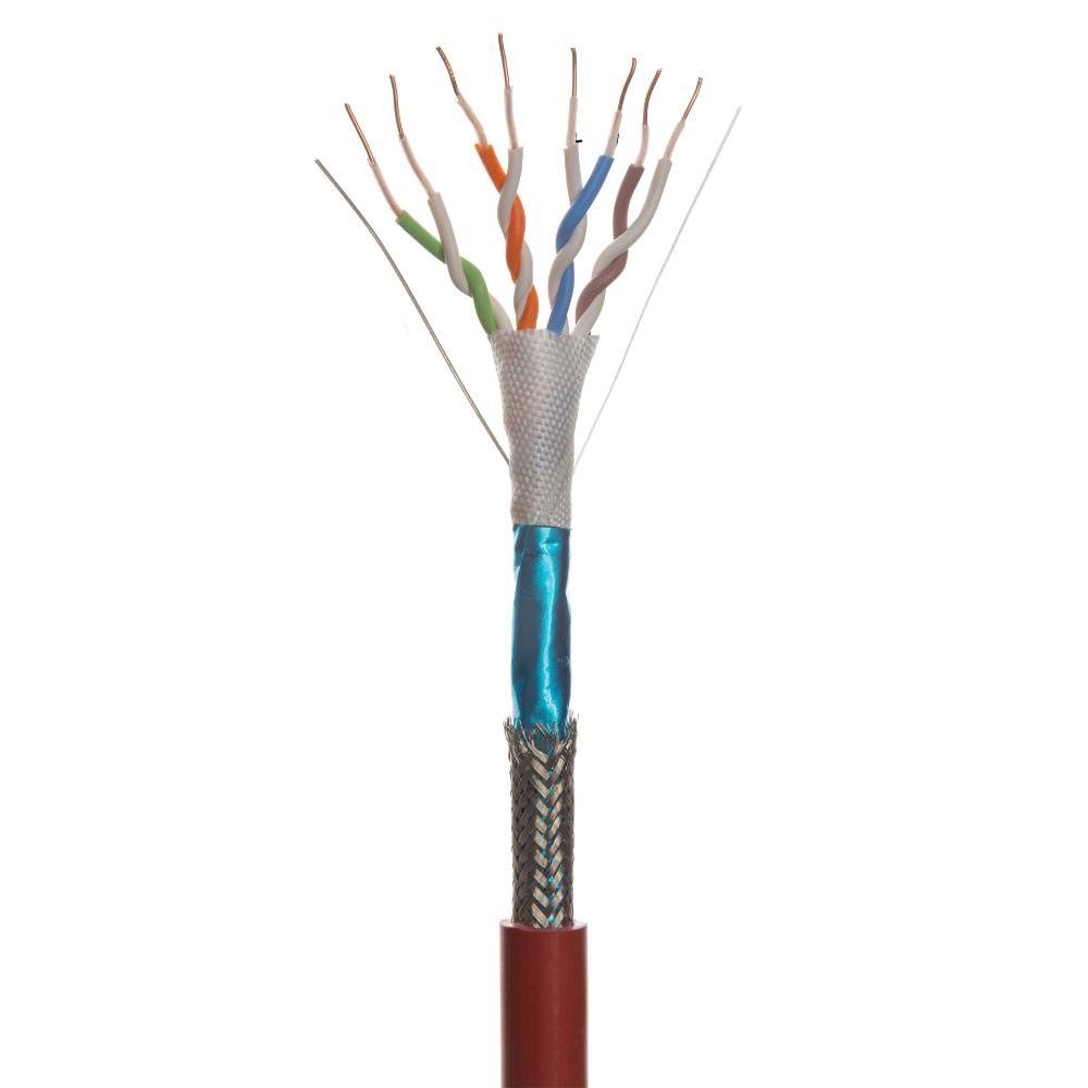 Cavo antifiamma FTP CAT5 schermato 4 coppie per installazioni sicurezza antincendio ambienti interni