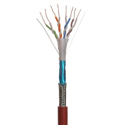 Cavo antifiamma FTP CAT5 schermato 4 coppie per installazioni sicurezza antincendio ambienti interni