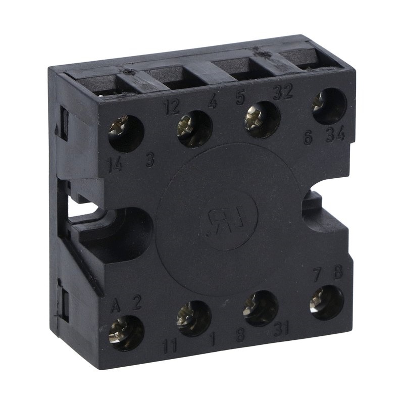Zoccolo volante Octal morsetto vite retro per connessioni elettriche industriali