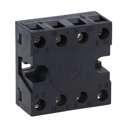 Zoccolo volante Octal morsetto vite retro per connessioni elettriche industriali