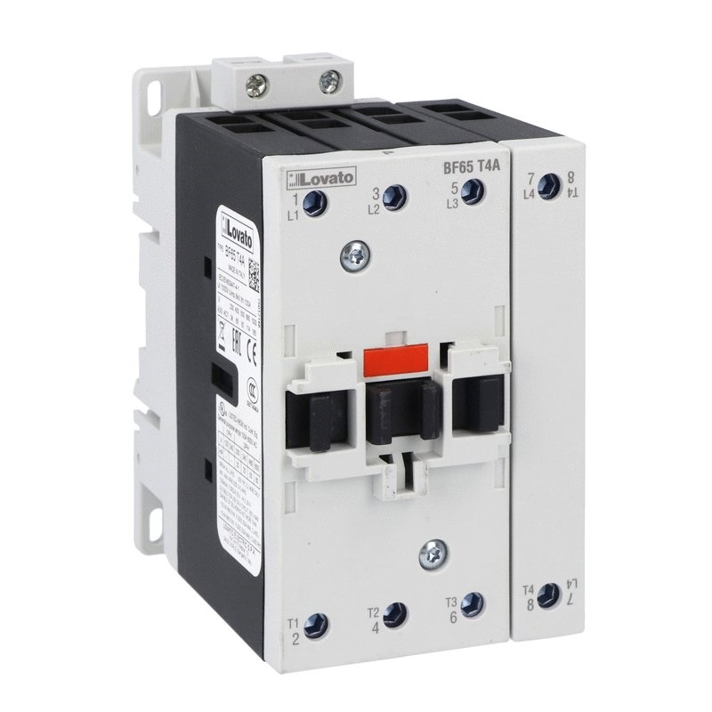 Contattore quadripolare 4 poli 100A corrente AC1 bobina 230VAC 50/60Hz uso industriale