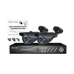 Kit IP, NVR IPNVR045DPOE + 2 telecamere IPBCAM02MA + accessori