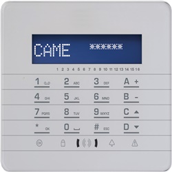 Tastiera bianca filo capacitiva LCD per sistemi controllo accessi sicurezza professionale
