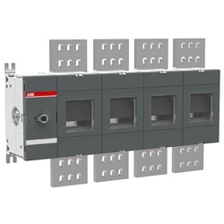 Sezionatore elettrico 4 poli 2500A base montato per impianti industriali e distribuzione