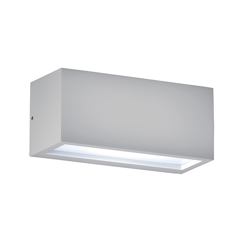 Applique LED biemissione 12W IP55 struttura alluminio esterno resistente UV