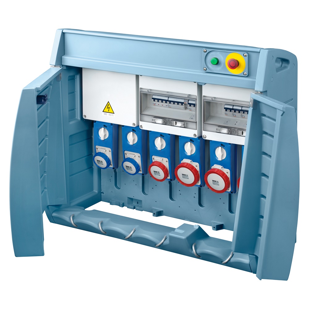 Quadro elettrico Q-BOX6 ASC 6 prese SBF 33 kW per cantiere certificato EN 61439-4