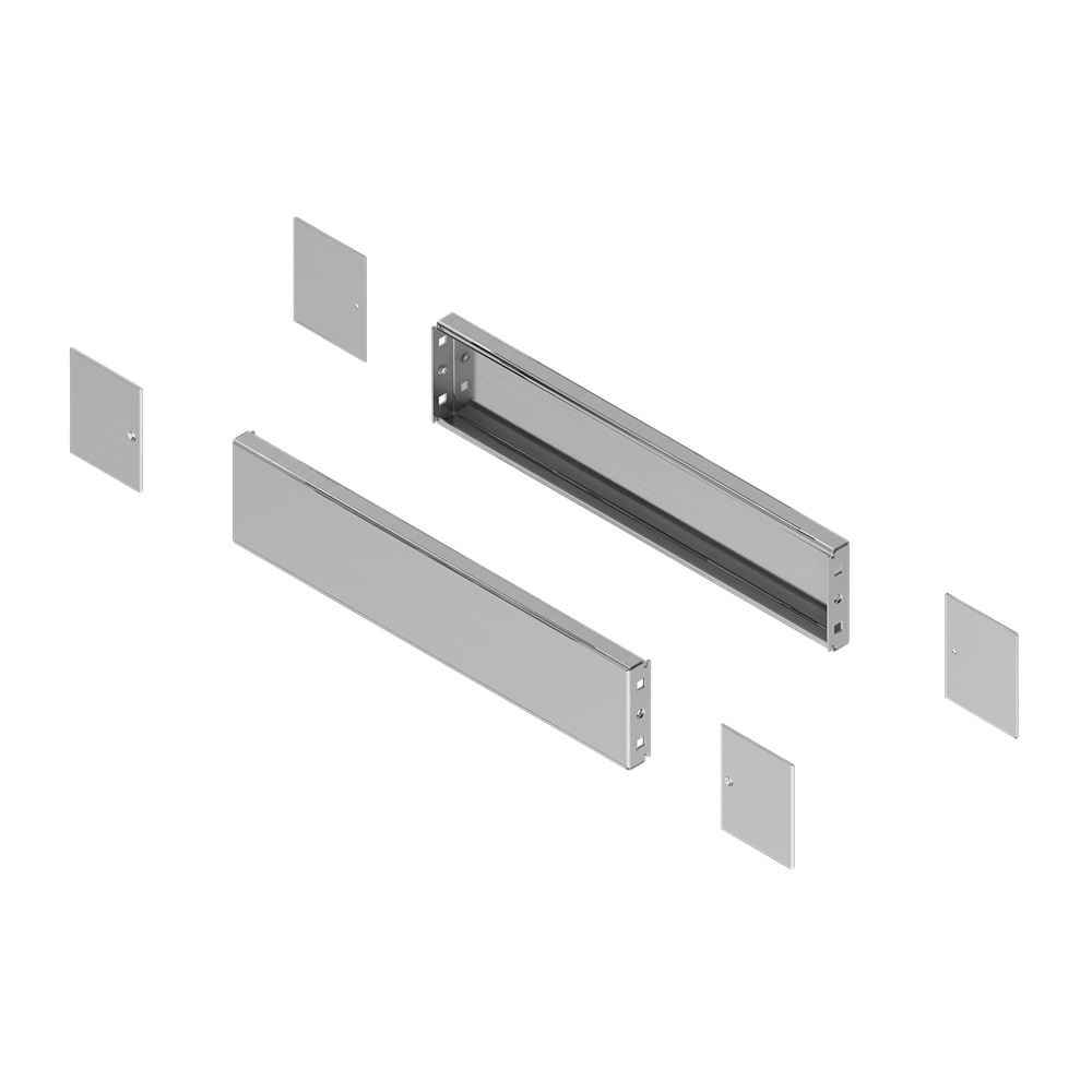 Pannello laterali zoccolo inox P300xH100 304L