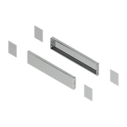 Pannello laterali zoccolo inox P300xH100 304L