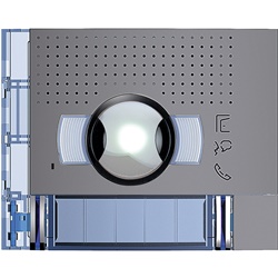 Frontale A/V grandangolare 2 pulsanti doppia fila finitura Allstreet per installazione modulare