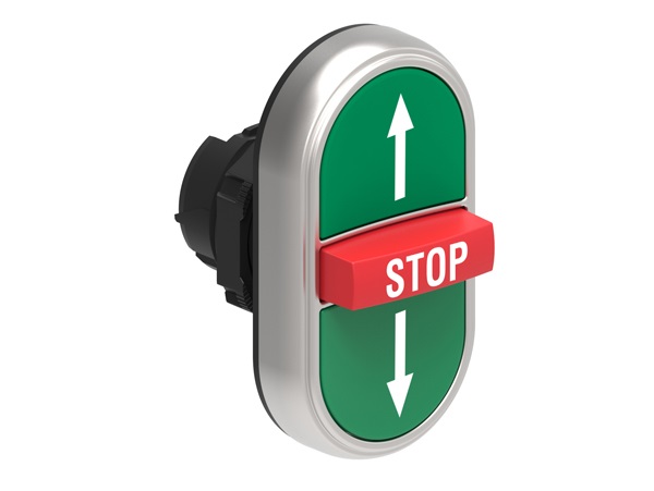 PULSANTE TRIPLO F.SAL.-STOP-F.DISC.