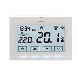 Cronotermostato 3VCC da parete 230V colore bianco Wi-Fi 