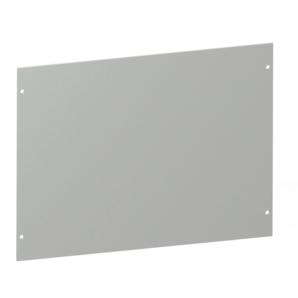 Piastra chiusura isolante grigia 500x298 mm per armadi modulari distribuzione