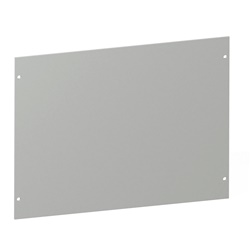 Piastra chiusura isolante grigia 500x298 mm per armadi modulari distribuzione