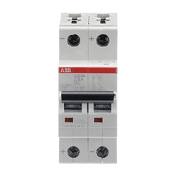 Interruttore automatico Miniature Circuit Breaker S200MUC 2P 8A Z AC/DC 10kA uso industriale e civile