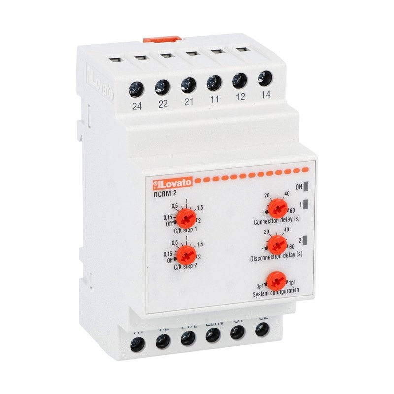 Regolatore rifasamento 2 gradini 380-415V controllo corrente reattiva bassa tensione