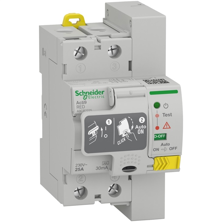 Interruttore differenziale a riarmo automatico REDs, 2P, 40A, 30mA, Tipo A
