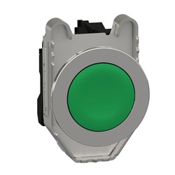 Pulsante verde filopannello 1NO