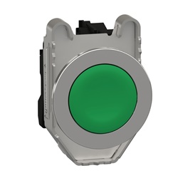Pulsante verde filopannello 1NO