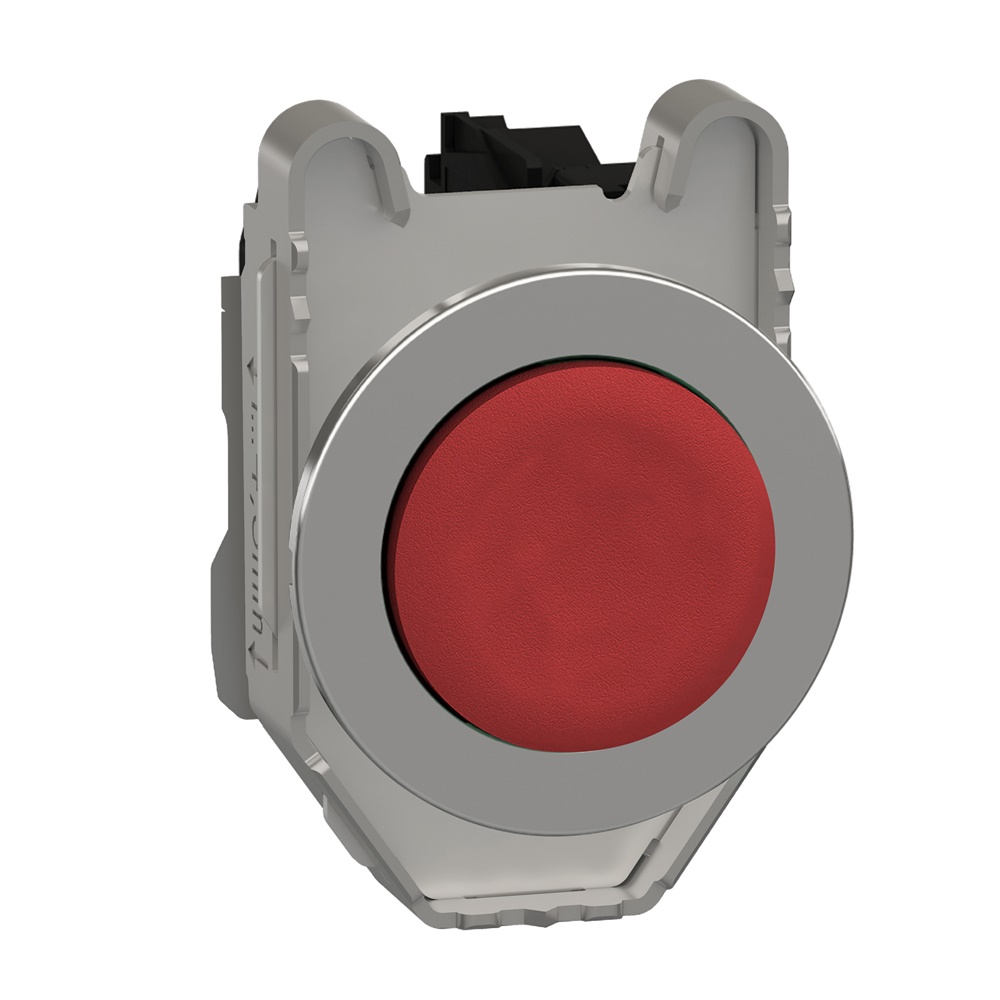 Pulsante rosso sporgente filopannello 1NC