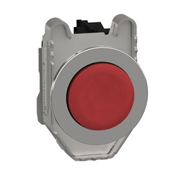 Pulsante rosso sporgente filopannello 1NC