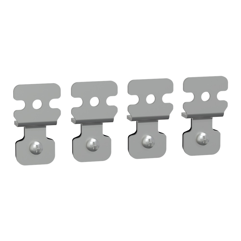 Staffe fissaggio in acciaio zincato per montaggio parete Spacial SBM carico 70 kg set 4 pezzi