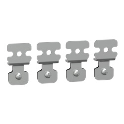 Staffe fissaggio in acciaio zincato per montaggio parete Spacial SBM carico 70 kg set 4 pezzi