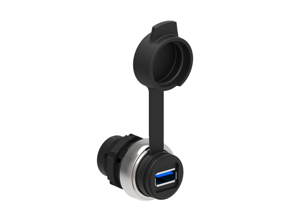 Interfaccia USB 3.0 Tipo A-A 22mm plastica cromata comunicazione serie Platinum