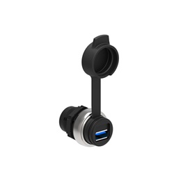 Interfaccia USB 3.0 Tipo A/B 22mm Plastica Cromata Serie Platinum Comunicazione