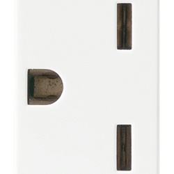 Presa 2P+T 15A 250V standard americano colore bianco per impianti elettrici residenziali e commerciali